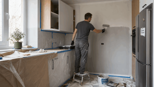 pokraska kuhni v seryh tonah svoimi rukami 7ec887ca